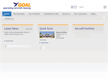 Tablet Screenshot of goal-leasing.com